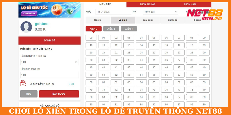 Hình thức chơi lô xiên với tỷ lệ thắng cao trong trò chơi đánh lô
