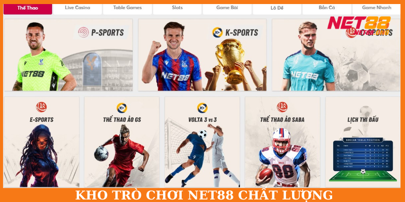 Thương hiệu sở hữu kho trò chơi phong phú, chất lượng