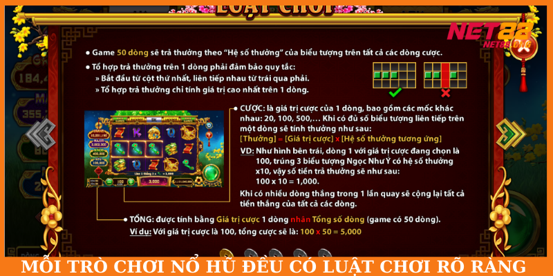 Ưu điểm nổi bật ở nổ hũ đều có luật chơi cụ thể để hội viên tham khảo