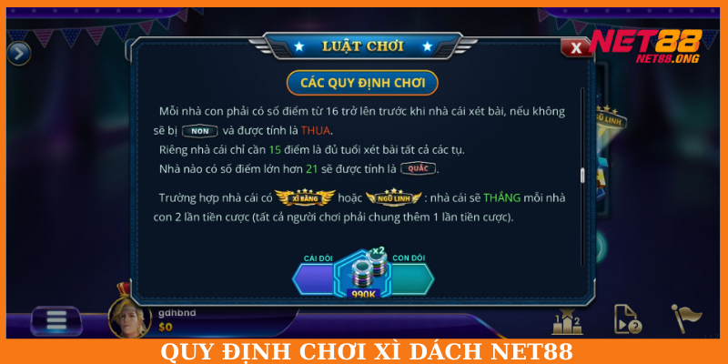 Giới thiệu một số quy định tại ván chơi cho người mới