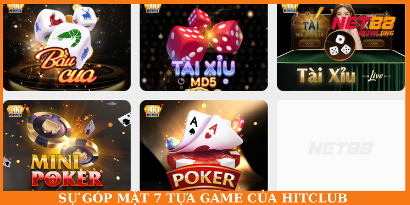 Nhà cung cấp game Hitclub góp mặt với 7 tựa game đình đám