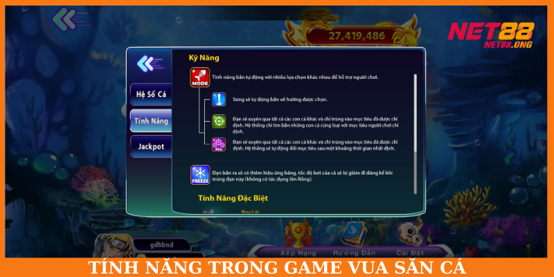 Khám phá những kỹ năng và tính năng đặc biệt trong trò chơi